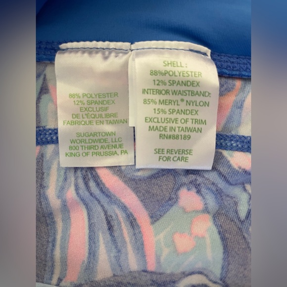 Lilly Pulitzer Women’s Medium Luxletic Tamara legging in Twilight Blue Scale Up - Picture 8 of 16